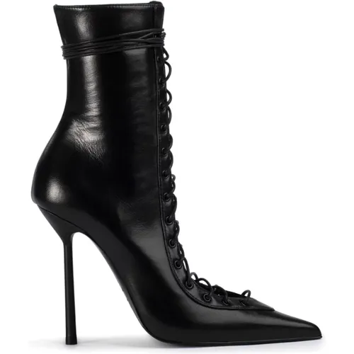 Leather Stiletto Boots with Zip , female, Sizes: 3 1/2 UK, 5 1/2 UK, 7 UK - Le Silla - Modalova