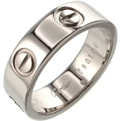 Pre-owned White Gold rings , female, Sizes: ONE SIZE - Cartier Vintage - Modalova