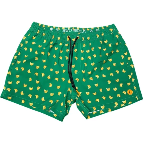 Mens Ademir Swimwear with Colorful Print , male, Sizes: M, XL, L - Save The Duck - Modalova