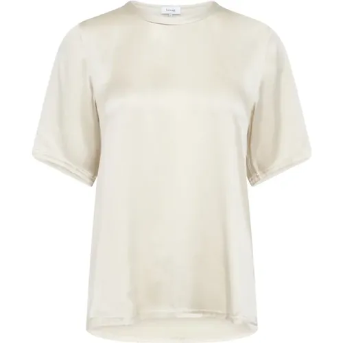 Silk Mix T-Shirt Gunhilda Style , female, Sizes: XS, S, M - Levete Room - Modalova