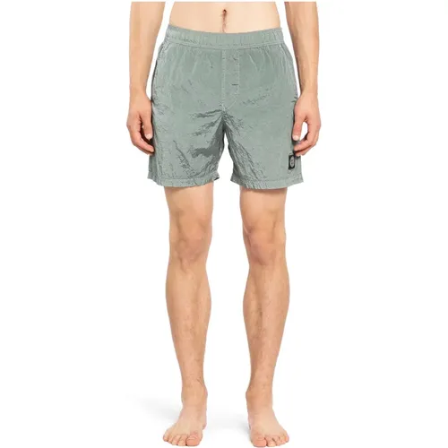 Nylon Metal Elastische Taille Shorts , Herren, Größe: XL - Stone Island - Modalova