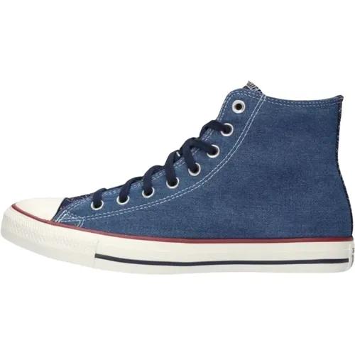 Blau Denim High Top Sneakers , Herren, Größe: 39 1/2 EU - Converse - Modalova