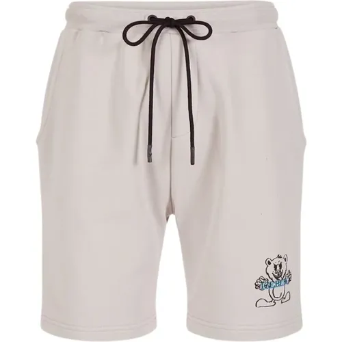 Bermuda-Shorts mit Cartoon-Logo , Herren, Größe: M - Iceberg - Modalova