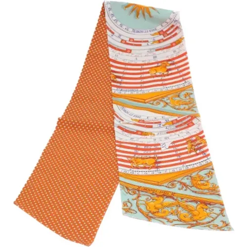 Pre-owned Silk scarves , female, Sizes: ONE SIZE - Hermès Vintage - Modalova