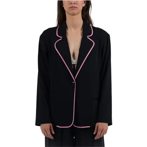 Elegant Blazer Jacket , female, Sizes: XS, S, M - Moschino - Modalova