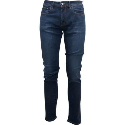 Blaue Slim Fit Jeans aus Baumwollmischung , Herren, Größe: XS - Cycle - Modalova