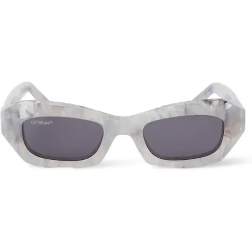 Grey Sunglasses for Women , female, Sizes: 49 MM - Off White - Modalova