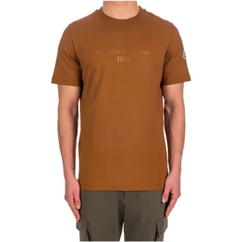 Baumwoll T-shirt Modell J1 091 , Herren, Größe: 2XL - Moncler - Modalova