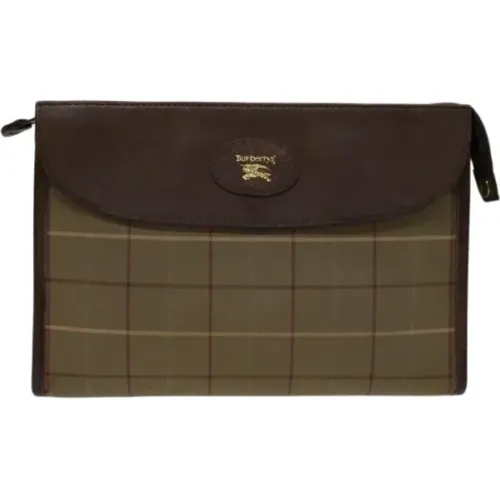 Pre-owned Canvas clutches , female, Sizes: ONE SIZE - Burberry Vintage - Modalova