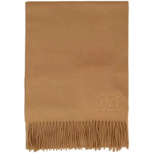 Camel Foulard Scarf , female, Sizes: ONE SIZE - Max Mara - Modalova