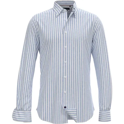 Smart Casual Vertical Stripe Linen Shirt , male, Sizes: 2XL - Tommy Hilfiger - Modalova