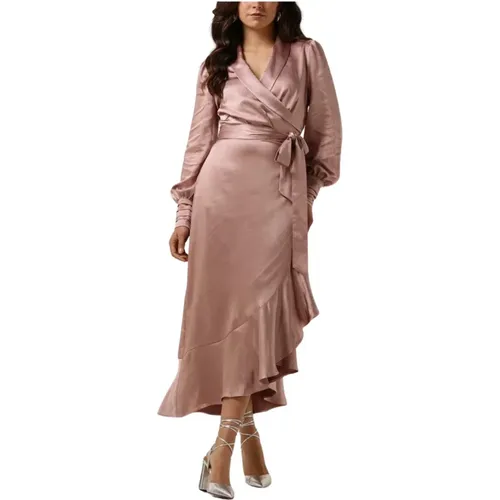 Rosa Satin Midi Kleid Notre-v - Notre-v - Modalova