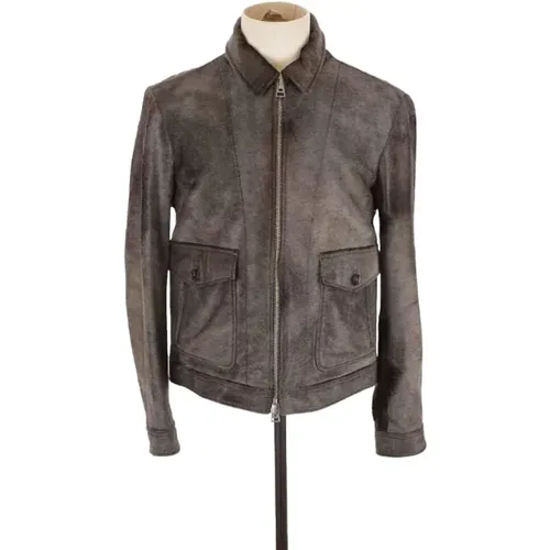 Pre-owned Leather outerwear , male, Sizes: XL - Tom Ford Pre-owned - Modalova