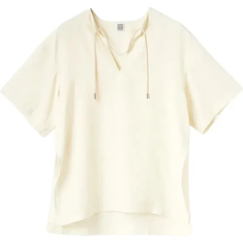 Vanilla Linen Top Shirt TotêMe - TotêMe - Modalova