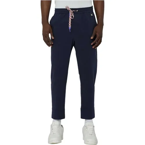 Marineblaue Joggerhose , Herren, Größe: L - Richmond - Modalova