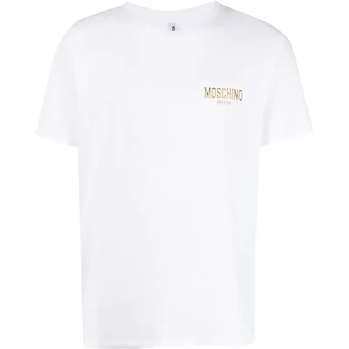 Weißes Freizeit-T-Shirt für Männer - Moschino - Modalova