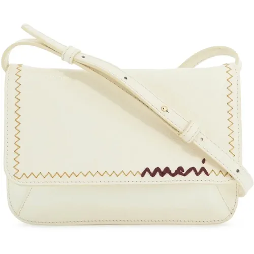 Rectangular Flap Trunk Shoulder Bag , female, Sizes: ONE SIZE - Marni - Modalova