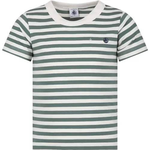 Striped Cotton T-Shirt , unisex, Sizes: 12 Y, 6 Y, 4 Y, 10 Y - Petit Bateau - Modalova