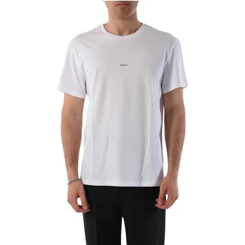 Cotton T-shirt with Front Print , male, Sizes: S, XL, 2XL, L, M - PATRIZIA PEPE - Modalova