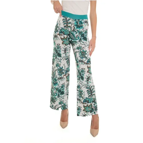 Floral Knit Pants , female, Sizes: S, XS - Liu Jo - Modalova