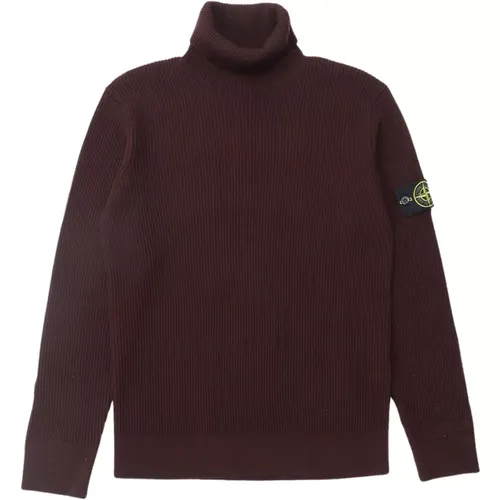 Rollkragenpullover in Mosto , Herren, Größe: M - Stone Island - Modalova