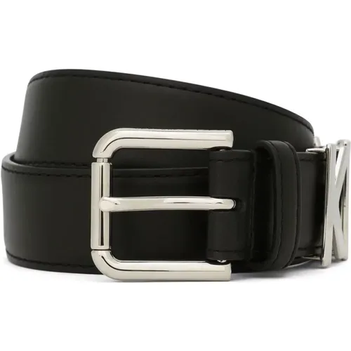Logo-Plaque Buckle Belt , female, Sizes: 85 CM, 75 CM, 80 CM - Dolce & Gabbana - Modalova