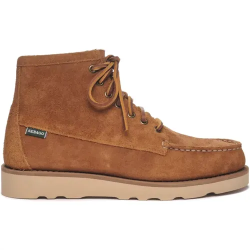 Suede Zig-Zag Boots , male, Sizes: 6 1/2 UK, 8 UK, 6 UK, 7 UK, 10 UK, 7 1/2 UK - Sebago - Modalova