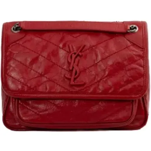 Pre-owned Leather shoulder-bags , female, Sizes: ONE SIZE - Yves Saint Laurent Vintage - Modalova