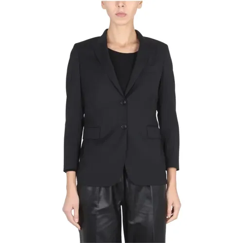 Klassischer Blazer mit Spitzrevers , Damen, Größe: S - SAULINA - Modalova