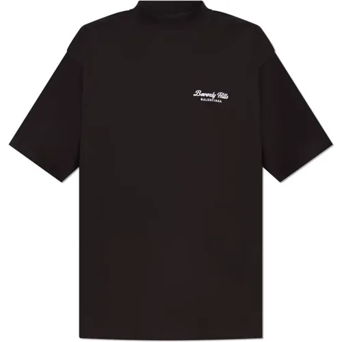 Oversize T-Shirt , Damen, Größe: XS - Balenciaga - Modalova