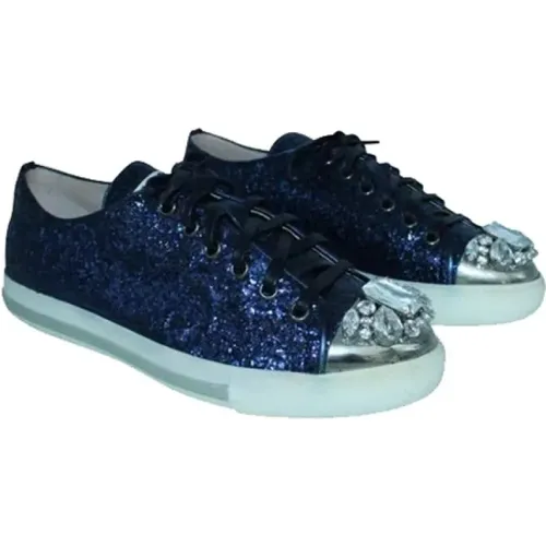 Pre-owned Rubber sneakers , female, Sizes: 5 1/2 UK - Miu Miu Pre-owned - Modalova