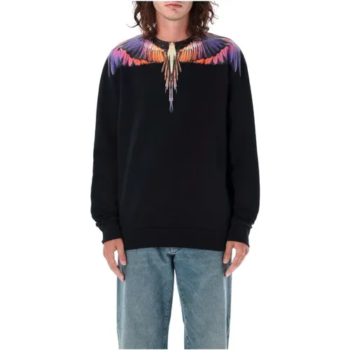 Pink Knitwear with Icon Wings Print , male, Sizes: XL - Marcelo Burlon - Modalova