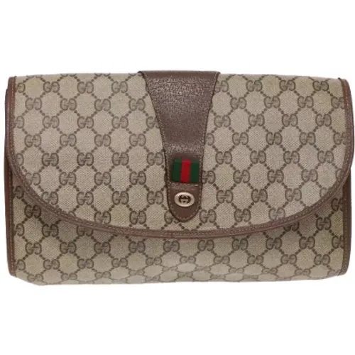 Pre-owned Canvas clutches , female, Sizes: ONE SIZE - Gucci Vintage - Modalova