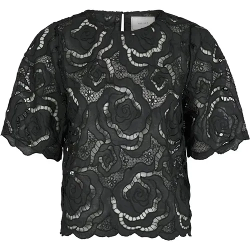 Lace Blouse Trisha Style , female, Sizes: L, XS, M, XL, 2XL - NEO NOIR - Modalova