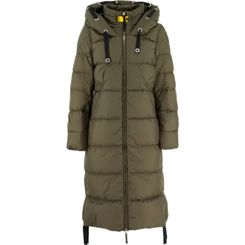 Lange Kapuzen Daunenjacke Leichtes Nylon - Parajumpers - Modalova