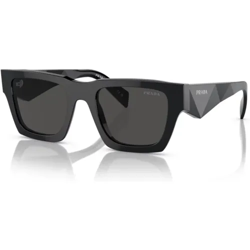 A06S Sunglasses in with Dark Gray Lenses , male, Sizes: 50 MM - Prada - Modalova