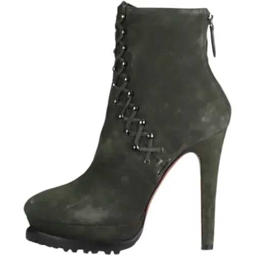 Pre-owned Suede boots , female, Sizes: 5 UK - Alaïa Pre-owned - Modalova