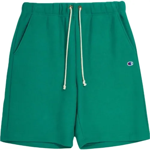 Brushed Fleece Reverse Weave Shorts , male, Sizes: M - Champion - Modalova