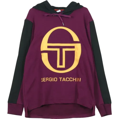 Lila/Schwarzer Herren Hoodie - Sergio Tacchini - Modalova