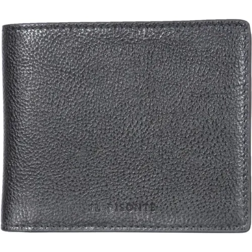 Bifold Wallet With Logo , male, Sizes: ONE SIZE - Il Bisonte - Modalova