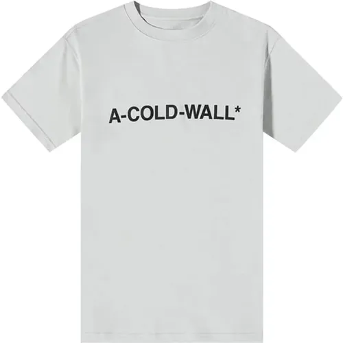 Essential Logo T-Shirt Hellgrau , Herren, Größe: M - A-Cold-Wall - Modalova