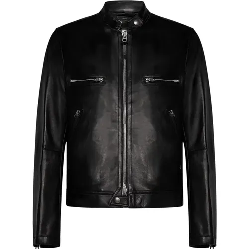 Leather Jacket - Timeless Sophistication , male, Sizes: 2XL - Tom Ford - Modalova