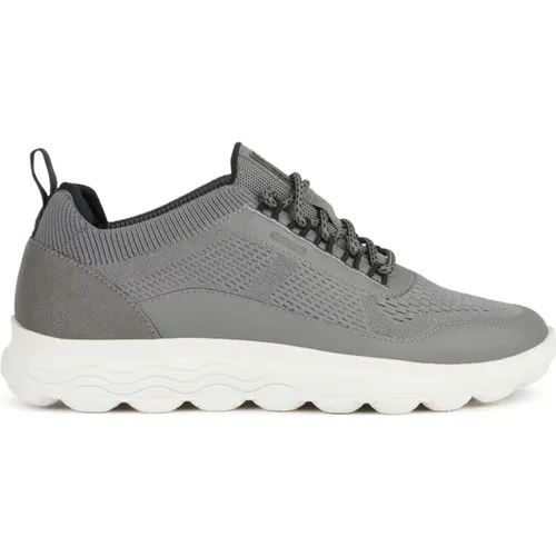 Grey Sneakers for Men , male, Sizes: 12 UK, 8 UK, 10 UK, 11 UK, 9 UK - Geox - Modalova