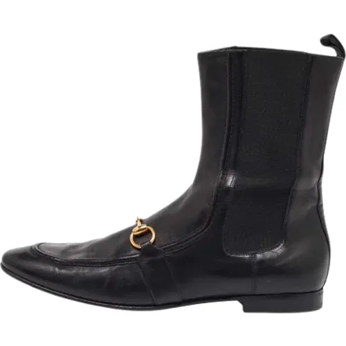 Pre-owned Leather boots , female, Sizes: 8 UK - Gucci Vintage - Modalova