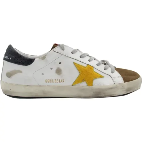 Weiß Gelb Superstar Sneakers , Herren, Größe: 43 EU - Golden Goose - Modalova