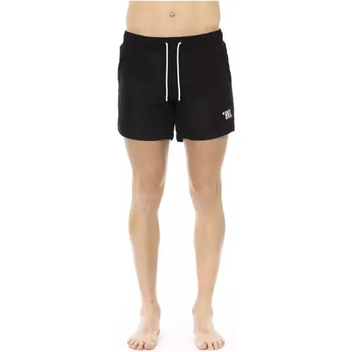 Schwarze Badeshorts mit Signaturband , Herren, Größe: M - Bikkembergs - Modalova