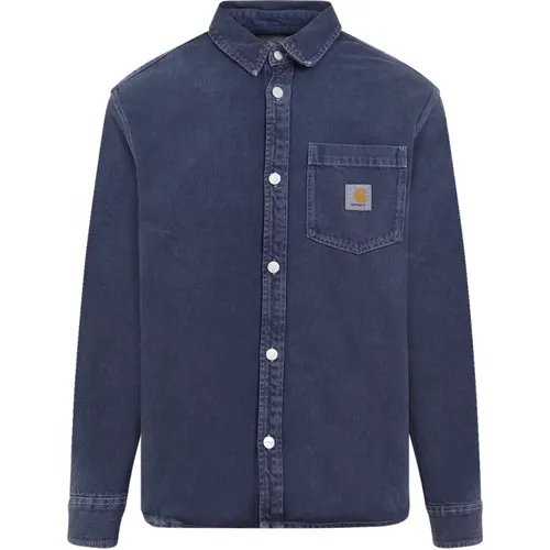 Air Force George Shirt , male, Sizes: S - Carhartt WIP - Modalova