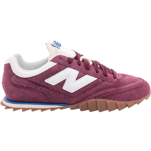 Suede Lace-Up Sneakers for Men , male, Sizes: 9 UK - New Balance - Modalova