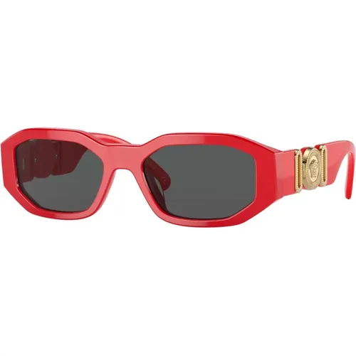 Rot/Graue Junior Sonnenbrille - Versace - Modalova