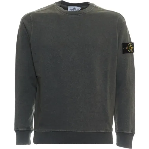 Men's Clothing Sweatshirts Moss Ss24 , male, Sizes: XL, S - Stone Island - Modalova